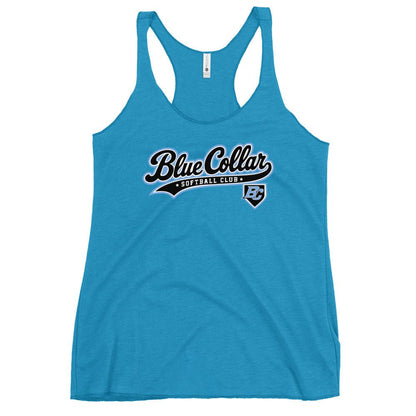 Performance | Thin Racerback Tank Top | Blue Collar Softball 2034 | Foundry Logo