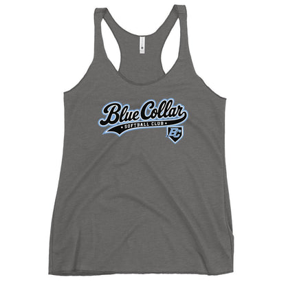 Performance | Thin Racerback Tank Top | Blue Collar Softball 2034 | Foundry Logo