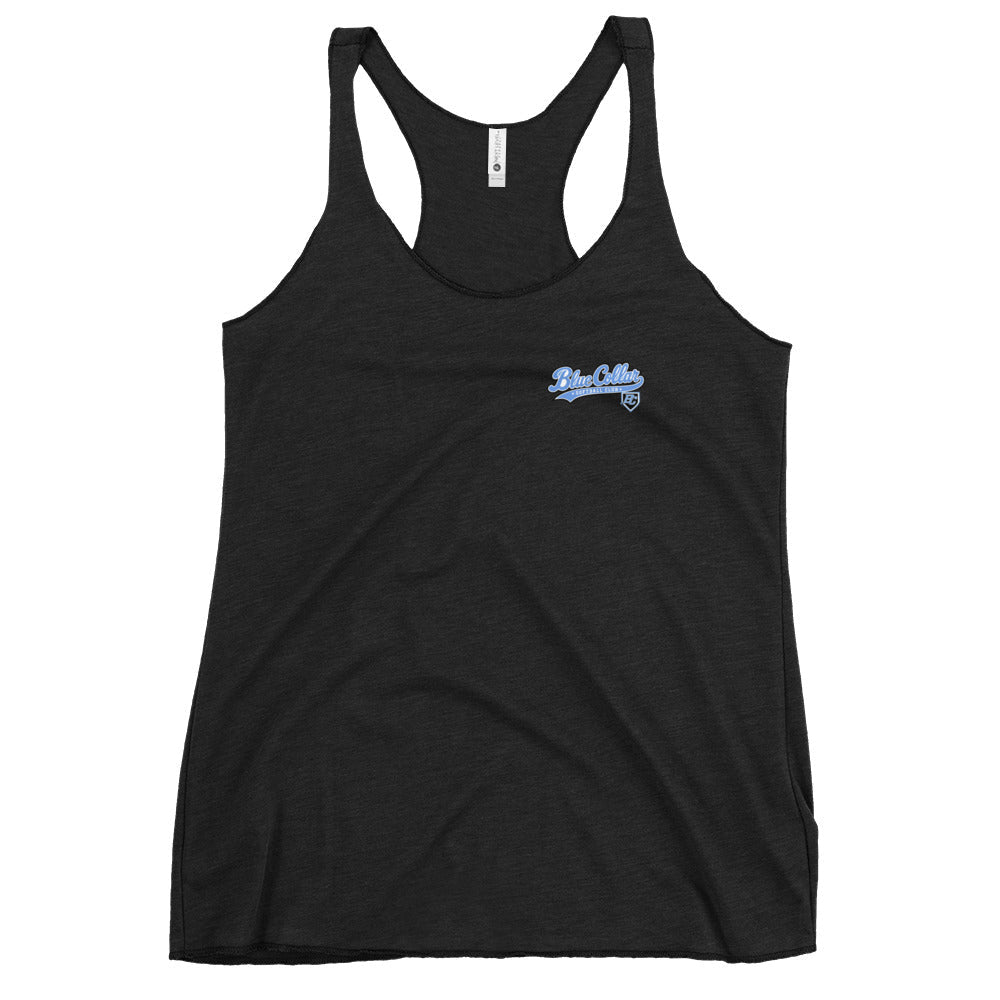 Performance | Thin Racerback Tank Top | Blue Collar Softball 2034 | Ironclad Logo