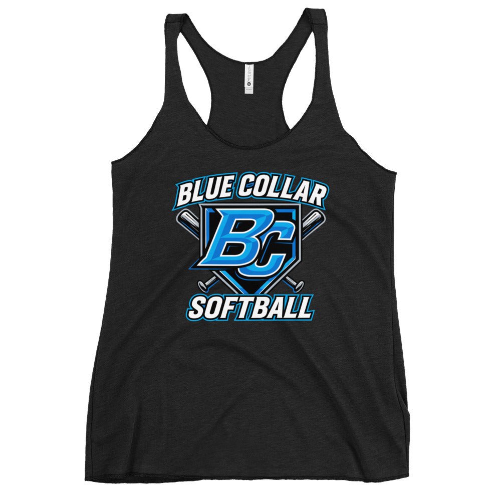 Performance | Thin Racerback Tank Top | Blue Collar Softball 2034 | Shield Logo