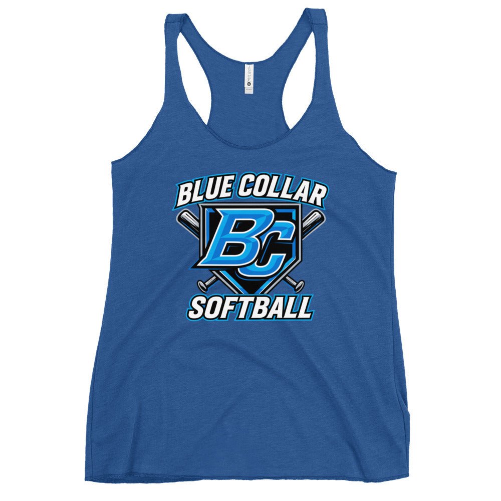 Performance | Thin Racerback Tank Top | Blue Collar Softball 2034 | Shield Logo