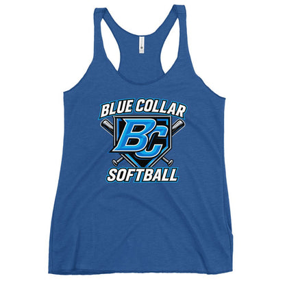 Performance | Thin Racerback Tank Top | Blue Collar Softball 2034 | Shield Logo