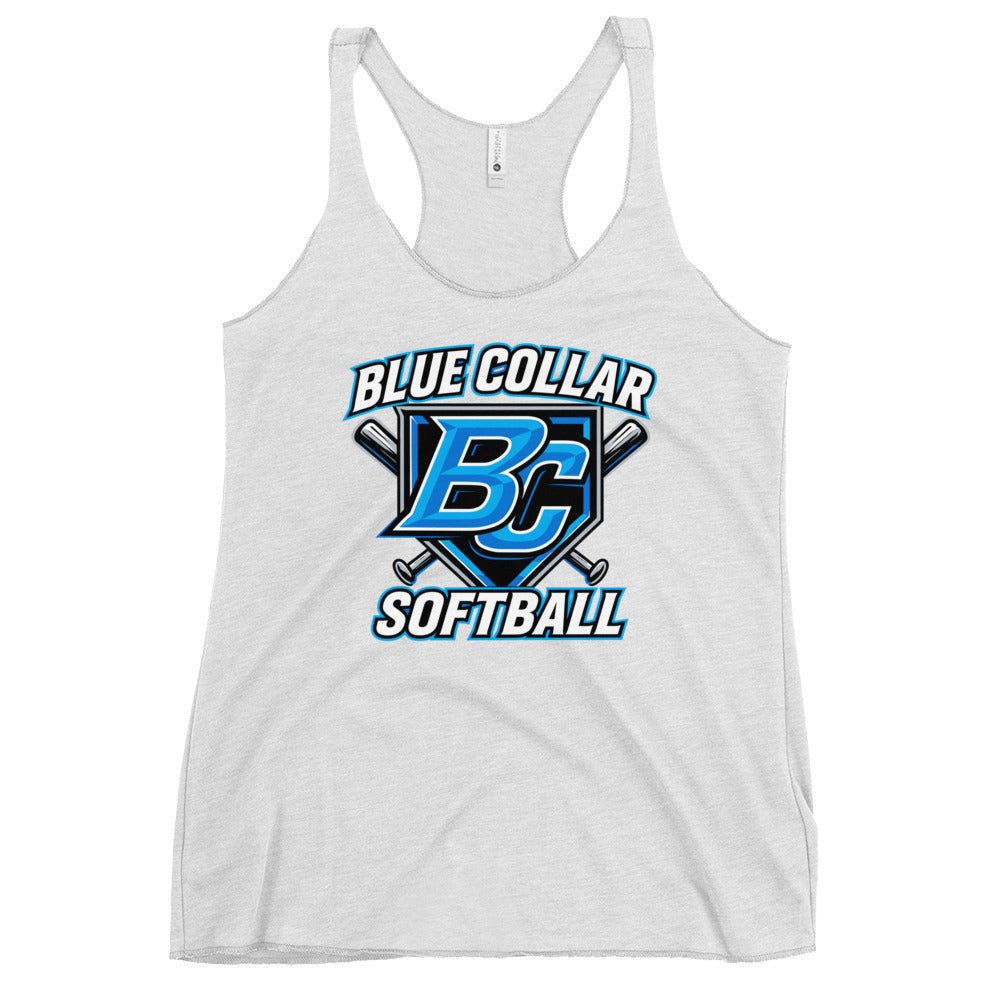 Performance | Thin Racerback Tank Top | Blue Collar Softball 2034 | Shield Logo