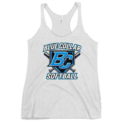 Performance | Thin Racerback Tank Top | Blue Collar Softball 2034 | Shield Logo
