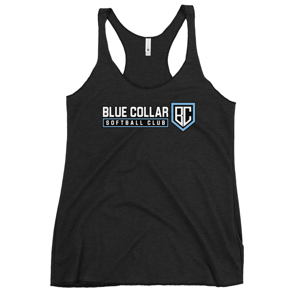 Performance | Thin Racerback Tank Top | Blue Collar Softball 2034 | Vanguard Logo