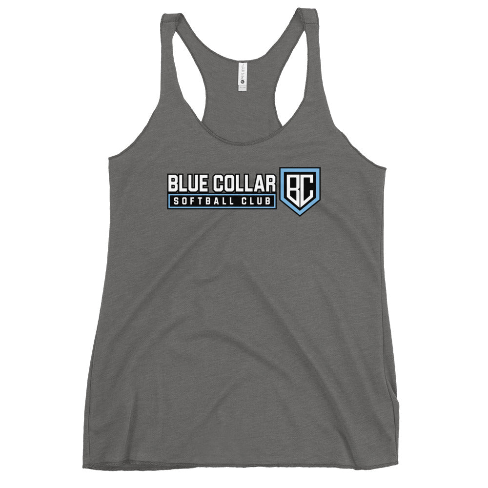 Performance | Thin Racerback Tank Top | Blue Collar Softball 2034 | Vanguard Logo