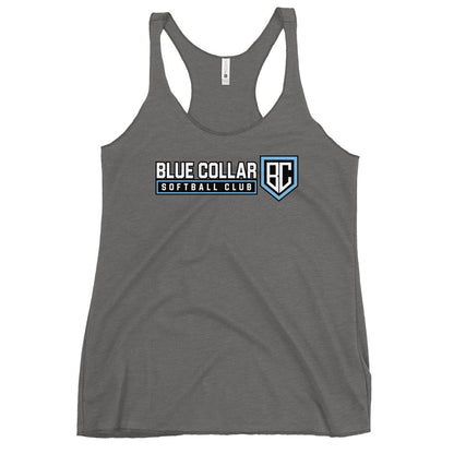 Performance | Thin Racerback Tank Top | Blue Collar Softball 2034 | Vanguard Logo