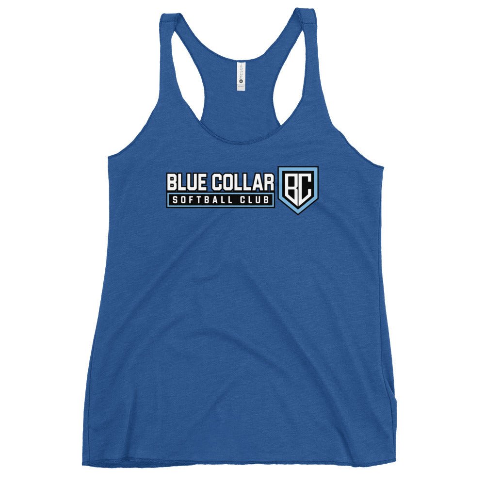 Performance | Thin Racerback Tank Top | Blue Collar Softball 2034 | Vanguard Logo