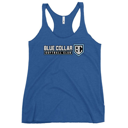 Performance | Thin Racerback Tank Top | Blue Collar Softball 2034 | Vanguard Logo
