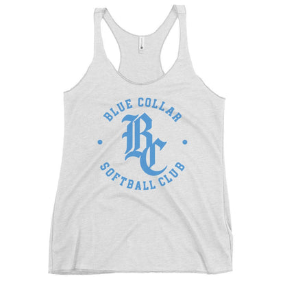 Performance | Thin Racerback Tank Top | Blue Collar Softball 2034 | Varsity Logo