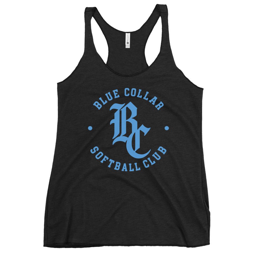 Performance | Thin Racerback Tank Top | Blue Collar Softball 2034 | Varsity Logo