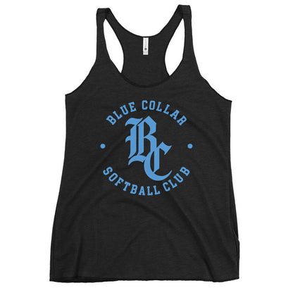 Performance | Thin Racerback Tank Top | Blue Collar Softball 2034 | Varsity Logo