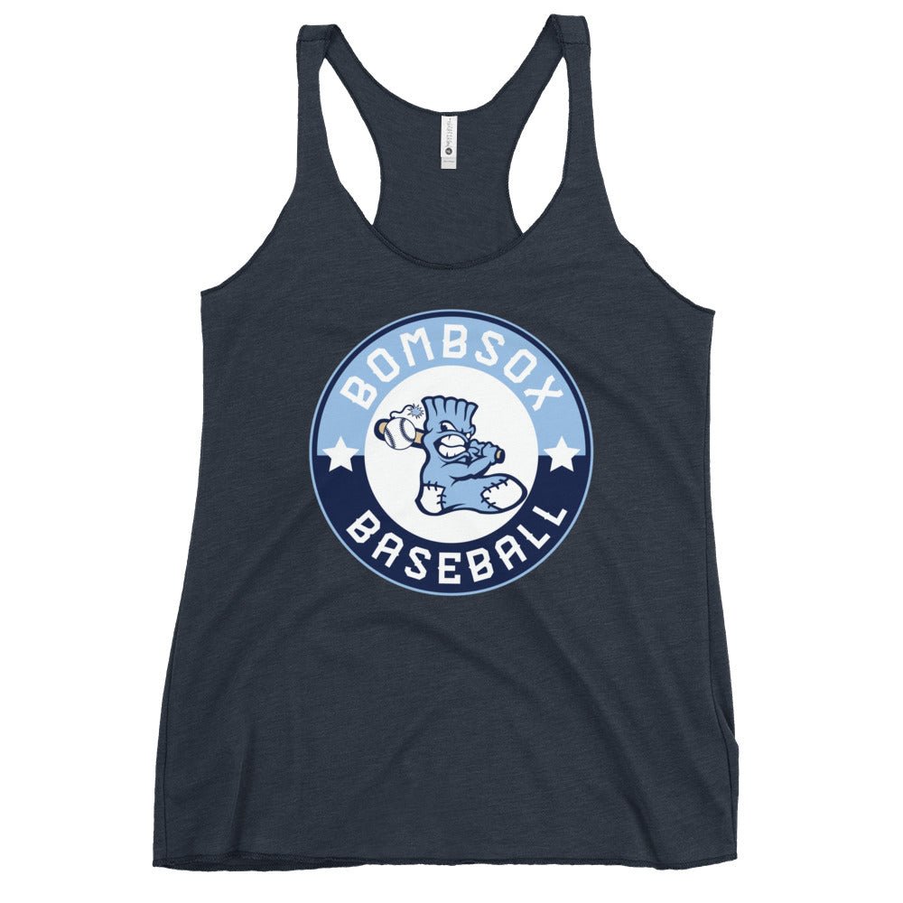 Performance | Thin Racerback Tank Top | BombSox Baseball | Badge Logo