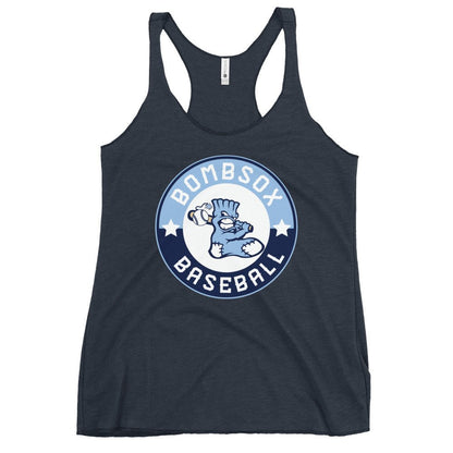 Performance | Thin Racerback Tank Top | BombSox Baseball | Badge Logo