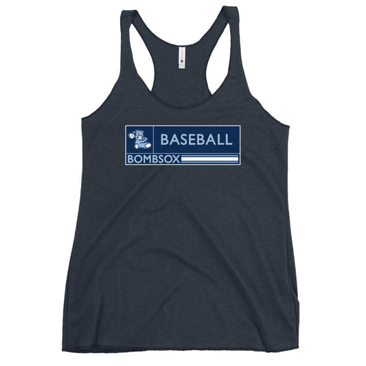Performance | Thin Racerback Tank Top | BombSox Baseball | Mark Logo