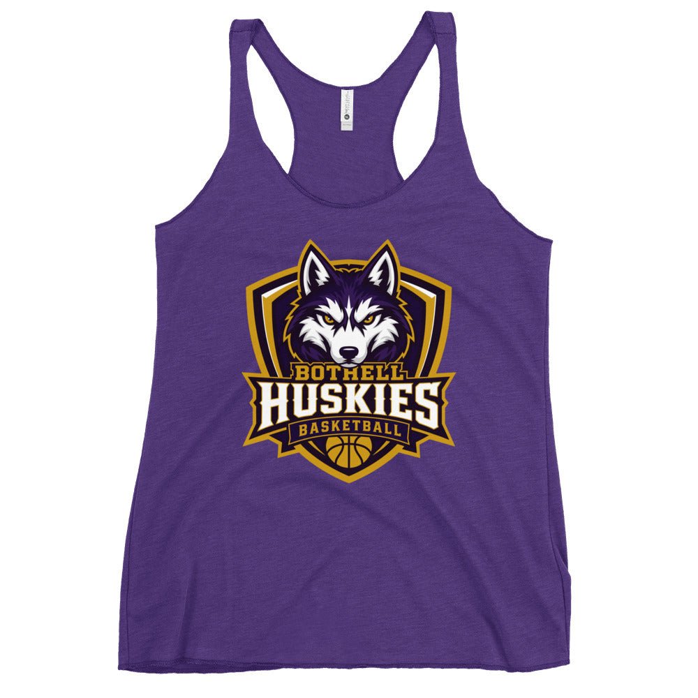 Performance | Thin Racerback Tank Top | Bothell Huskies Youth Basketball | Shield Logo