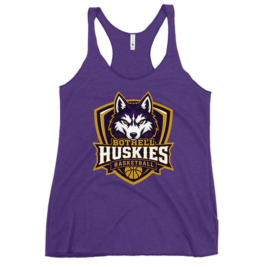 Performance | Thin Racerback Tank Top | Bothell Huskies Youth Basketball | Shield Logo