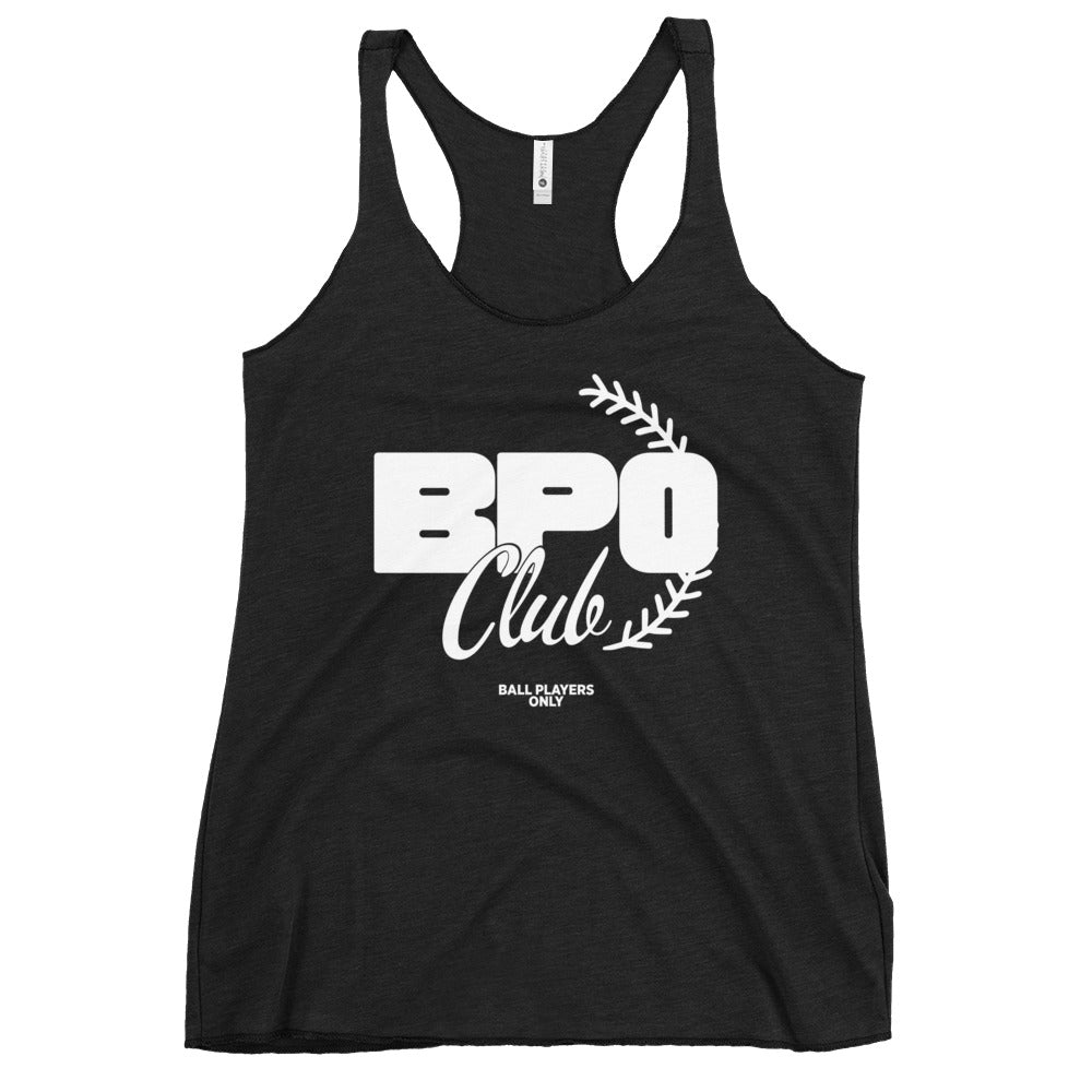 Performance | Thin Racerback Tank Top | BPO Club | White Logo