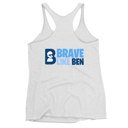 Performance | Thin Racerback Tank Top | Brave Like Ben | Athletics Logo