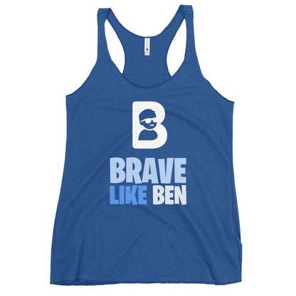 Performance | Thin Racerback Tank Top | Brave Like Ben | Braveheart Logo