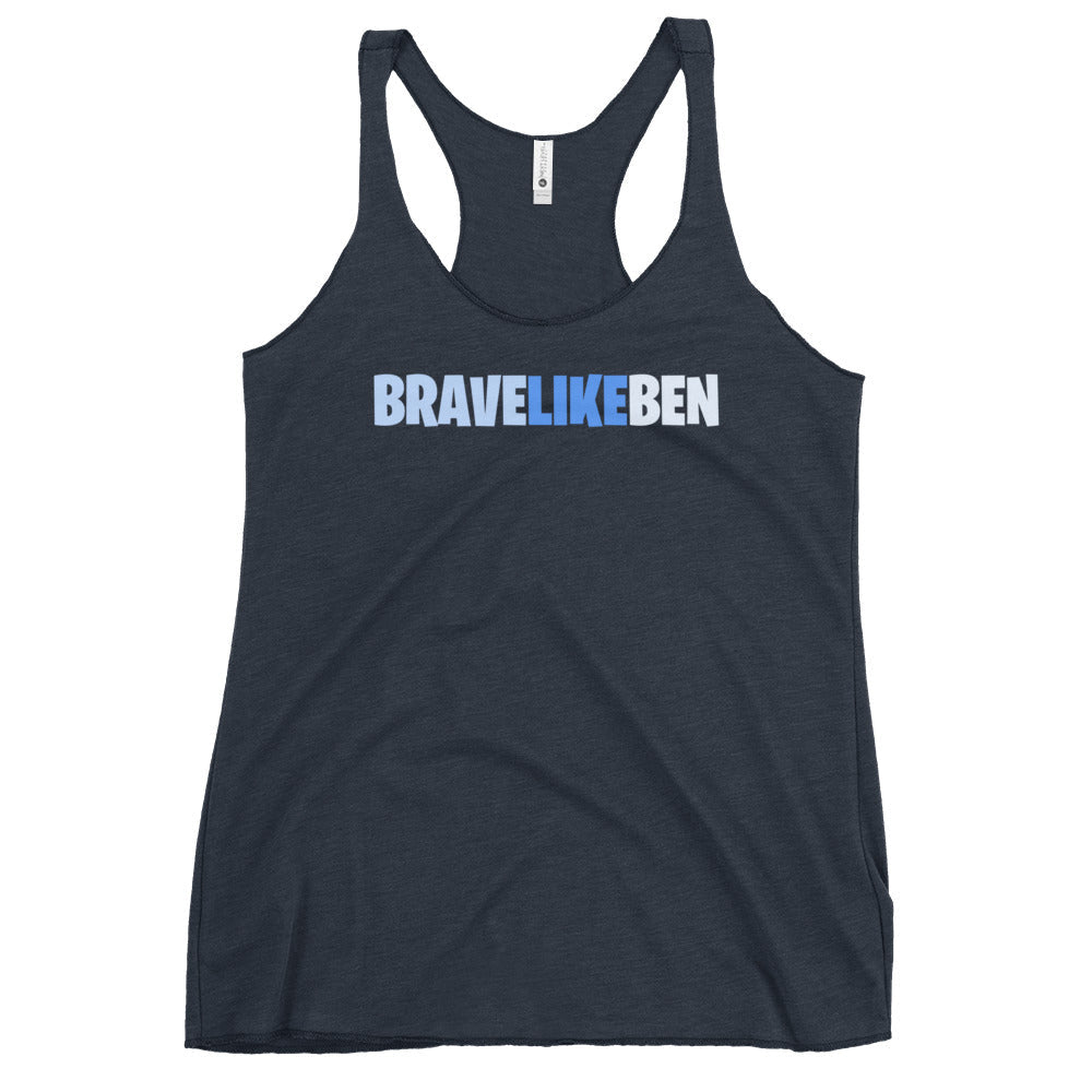 Performance | Thin Racerback Tank Top | Brave Like Ben | Script Logo
