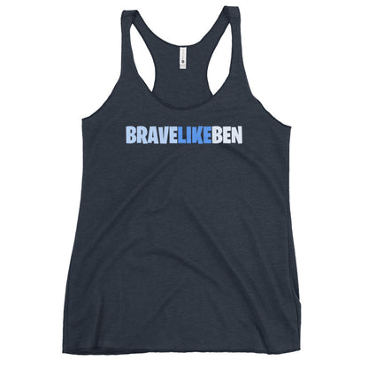 Performance | Thin Racerback Tank Top | Brave Like Ben | Script Logo
