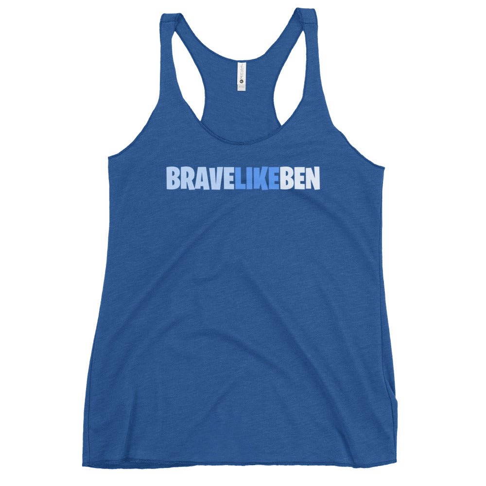 Performance | Thin Racerback Tank Top | Brave Like Ben | Script Logo