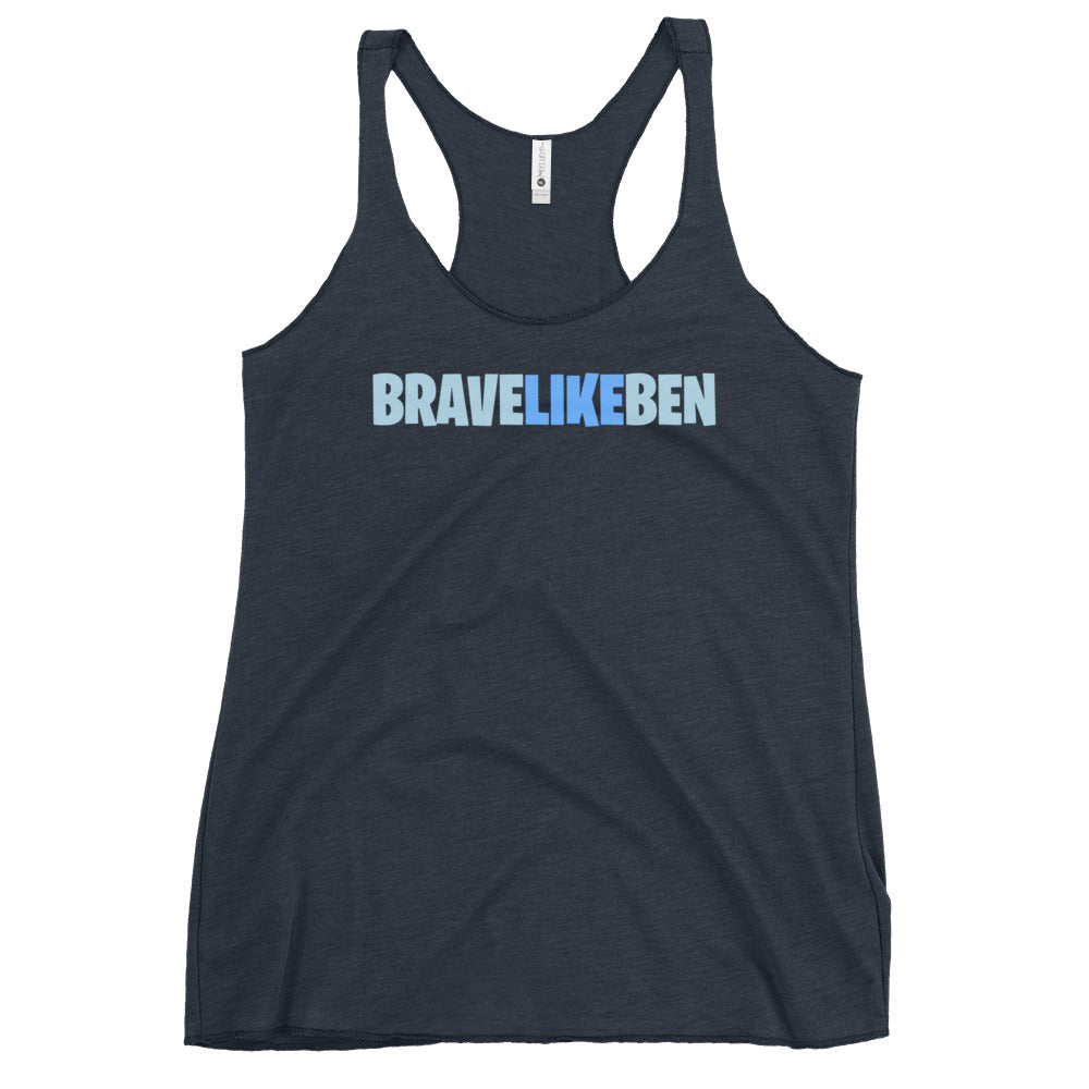 Performance | Thin Racerback Tank Top | Brave Like Ben | Wordmark Logo
