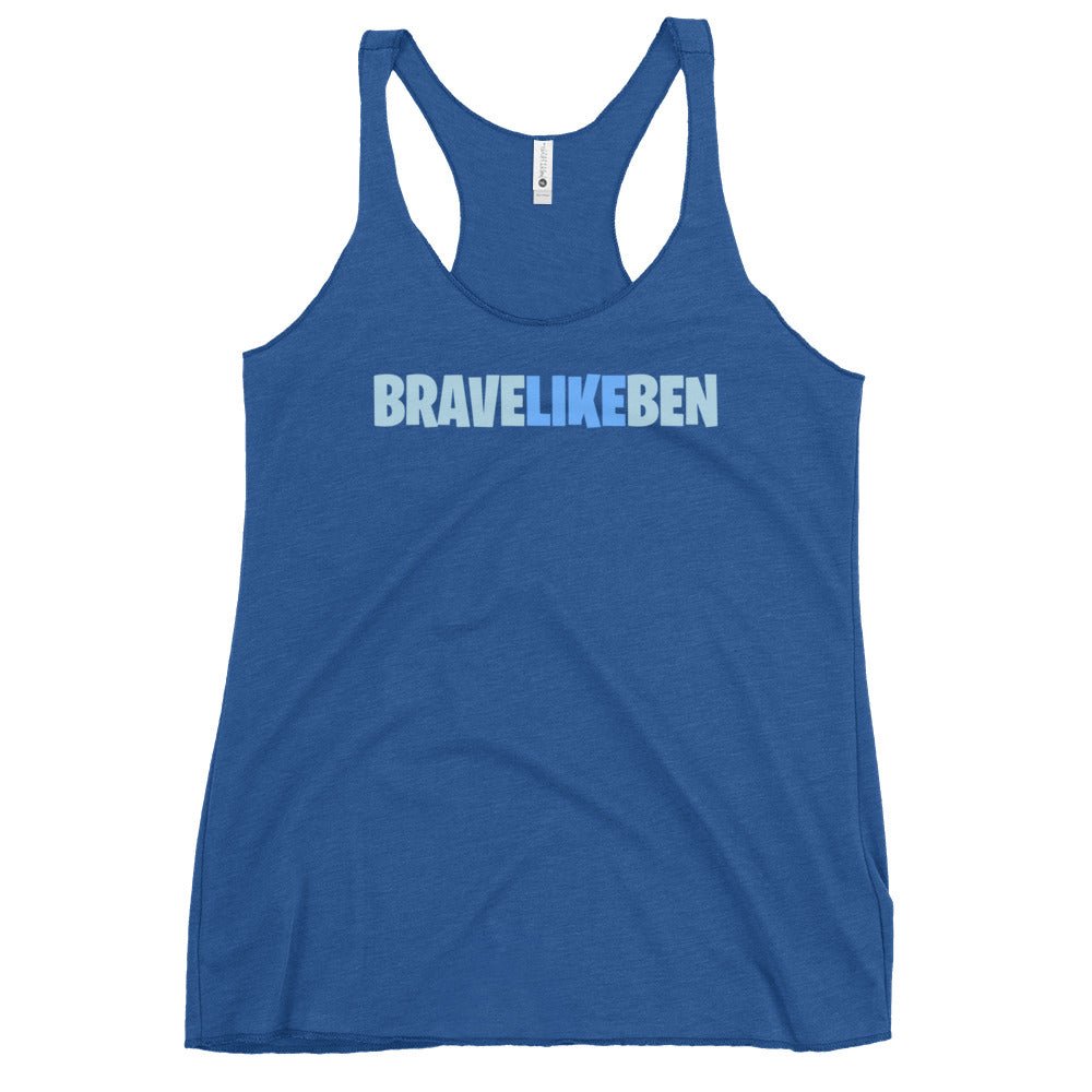 Performance | Thin Racerback Tank Top | Brave Like Ben | Wordmark Logo