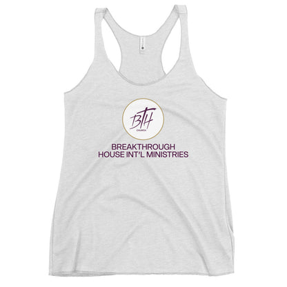 Performance | Thin Racerback Tank Top | Breakthrough House International Ministries | Crest Logo