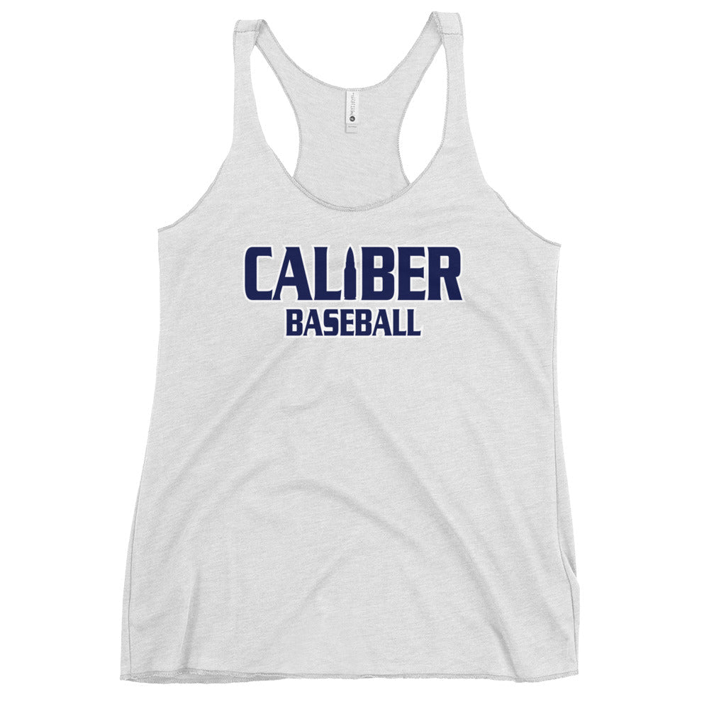 Performance | Thin Racerback Tank Top | Caliber Baseball | Varsity Script Logo