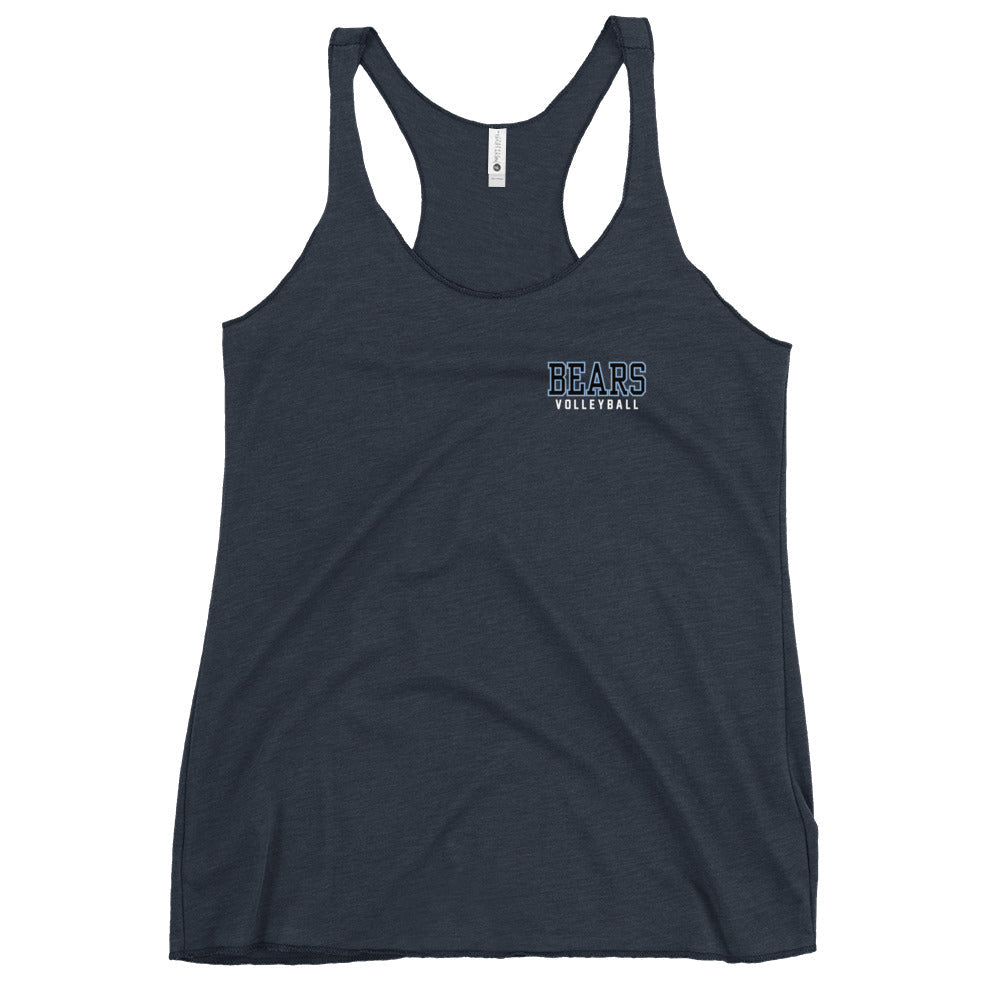 Performance | Thin Racerback Tank Top | Cambridge Volleyball | Block Bears Logo