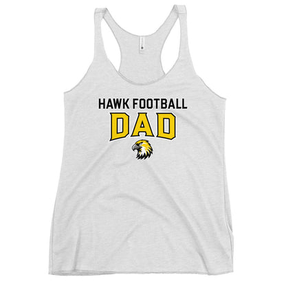 Performance | Thin Racerback Tank Top | Cardinal Ohara Hawks | Football Dad Logo