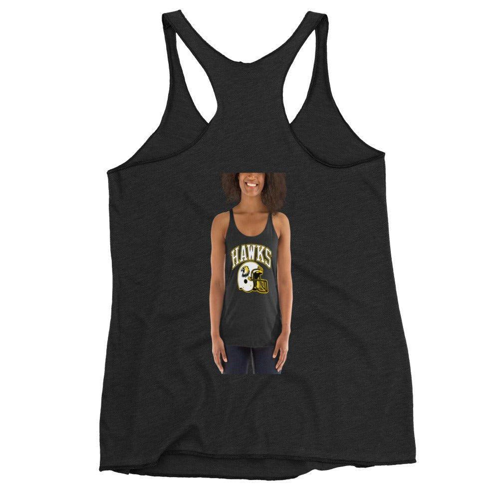 Performance | Thin Racerback Tank Top | Cardinal Ohara Hawks | Football Helmet Logo