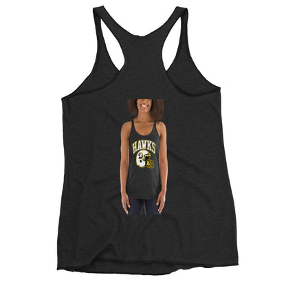 Performance | Thin Racerback Tank Top | Cardinal Ohara Hawks | Football Helmet Logo
