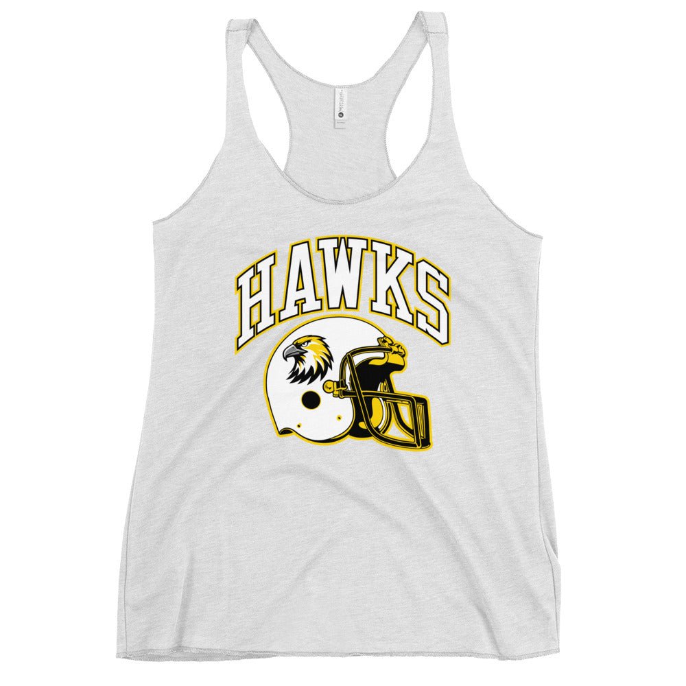 Performance | Thin Racerback Tank Top | Cardinal Ohara Hawks | Football Helmet Logo