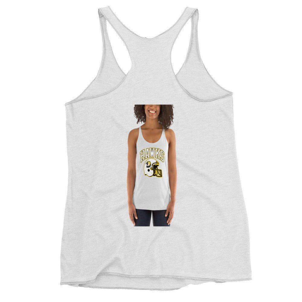 Performance | Thin Racerback Tank Top | Cardinal Ohara Hawks | Football Helmet Logo