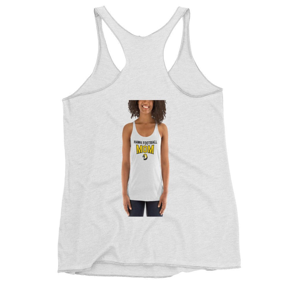 Performance | Thin Racerback Tank Top | Cardinal Ohara Hawks | Football Mom Logo