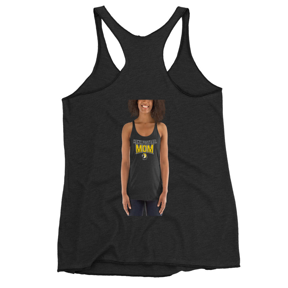 Performance | Thin Racerback Tank Top | Cardinal Ohara Hawks | Football Mom Logo