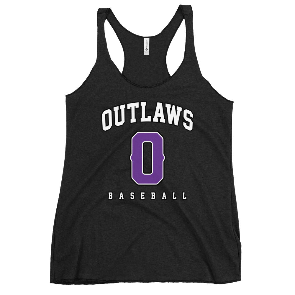 Performance | Thin Racerback Tank Top | Carolina Outlaws Baseball | Atheltics Logo