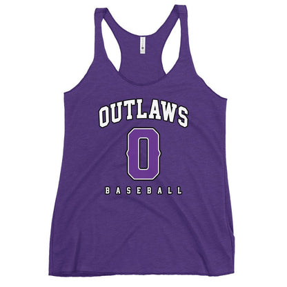 Performance | Thin Racerback Tank Top | Carolina Outlaws Baseball | Atheltics Logo