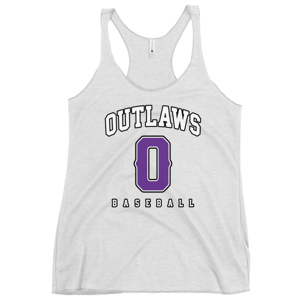 Performance | Thin Racerback Tank Top | Carolina Outlaws Baseball | Atheltics Logo