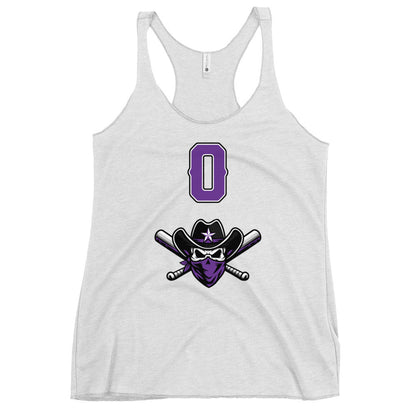 Performance | Thin Racerback Tank Top | Carolina Outlaws Baseball | Purple Renegades Logo