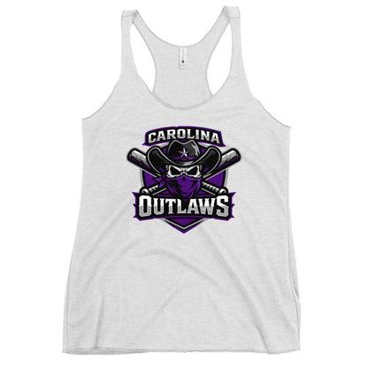 Performance | Thin Racerback Tank Top | Carolina Outlaws Baseball | Shield Logo