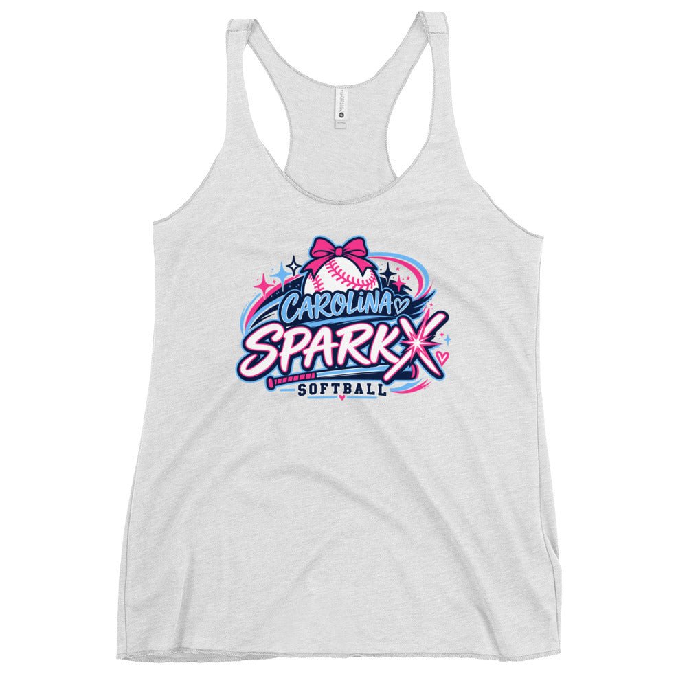 Performance | Thin Racerback Tank Top | Carolina Sparkx | Crest Logo