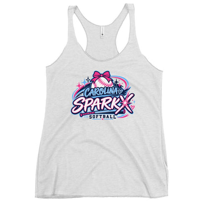 Performance | Thin Racerback Tank Top | Carolina Sparkx | Crest Logo