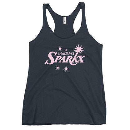 Performance | Thin Racerback Tank Top | Carolina Sparkx | Modern Script Logo