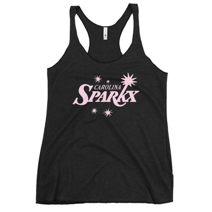 Performance | Thin Racerback Tank Top | Carolina Sparkx | Modern Script Logo