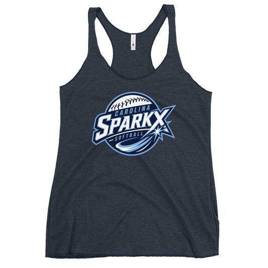 Performance | Thin Racerback Tank Top | Carolina Sparkx | Vanguard Logo