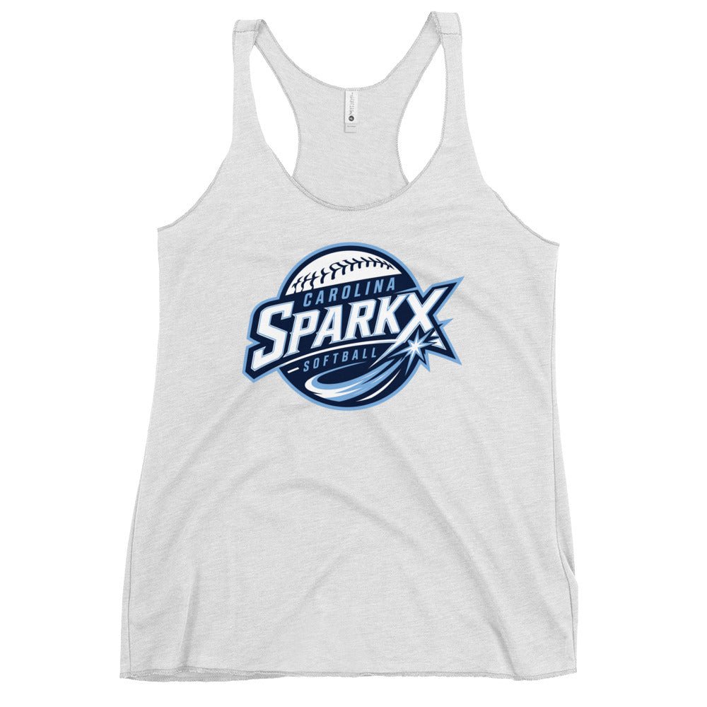 Performance | Thin Racerback Tank Top | Carolina Sparkx | Vanguard Logo